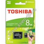 Фото microSD HC 8GB Toshiba Class4 (THN-M102K0080M2 с переходником на полный SD)