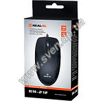 Фото Мышка REAL-EL RM-212 (black) , USB, 1 Wheel,1200cpi