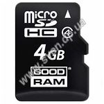 Фото microSD HC 4Gb GOODRAM Class 4 (без переходника, M400-0040R11)
