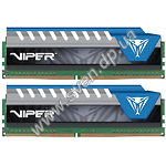 Фото DDR-4 2шт x 8GB 3000МГц Patriot Viper Elite KIT BLUE (PVE416G300C6KBL)