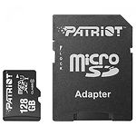 Карта памяти Patriot LX UHS-I Class10 (c переходником SD, PSF128GMCSDXC10) microSD XC 128 GB - фото
