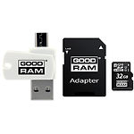 Фото microSD HC 32Gb GOODRAM Class10 UHS-1 (M1A4-0320R12) с SD переходником + USB reader