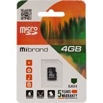 Фото microSD HC 4Gb Mibrand class 4 (MICDC4/4GB) без переходника