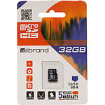 Фото microSD HC 32Gb Mibrand UHS-I U3 class 10 (MICDHU3/32GB) без переходника