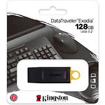 Фото USB Flash  128GB Kingston DataTraveler Exodia USB3.2 Gen1 Black/Yellow (DTX/128GB)