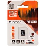 Фото microSD HC 16Gb Mibrand UHS-1 class 10 (MICDHU1/16GB) без переходника