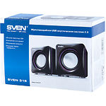 Фото Акустическая система SVEN 315 black, 2*2,5W speaker, 2mini-jack 3,5 + USB #1