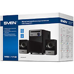 Фото Акустическая система SVEN MS-110 black, 2.1 5W Woofer + 2*2,5W speaker USB/SD