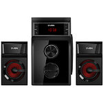 Фото Акустическая система SVEN MS-302 black, 2.1 20W Woofer + 2*10W speaker, FM, SD, LED display, ДУ #6