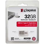 Фото USB Flash 32GB KINGSTON DataTraveler MicroDuo 3C USB3.1 DTDUO3C/32GB, интерфейс Type-C/USB