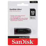 Фото USB Flash 64Gb SanDisk Ultra USB 3.0 Black (SDCZ48-064G-U46) #1