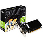 Видеокарта MSI nVidia GeForce GT710 PCI-E 2GB DDR3 (GT 710 2GD3H LP) - фото