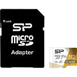 Фото microSD XC 512 GB SILICON POWER Superior Pro C10 UHS-I U3 A1 V30 ( SP512GBSTXDU3V20AB) SD адаптер