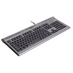 Фото Клавиатура A4tech KL-7MUU X-Slim, 17 прог.кнопок, разъёмы USB+наушники/мик,Silver+Black, USB #3