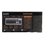Фото Клавиатура A4tech KL-7MUU X-Slim, 17 прог.кнопок, разъёмы USB+наушники/мик,Silver+Black, USB