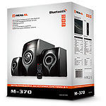 Фото Акустическая система REAL-EL M-370 black, 2.1 20W Woofer + 2*12 speaker, BT, FM, SD, USB, LED #4