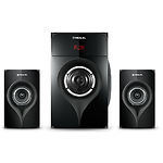 Фото Акустическая система REAL-EL M-370 black, 2.1 20W Woofer + 2*12 speaker, BT, FM, SD, USB, LED #3