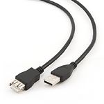 Фото Кабель Gembird Cablexpert CCP-USB2-AMAF-6, 1.8m удлинитель, двойной экран, black #2