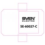 Фото Светорегулятор SVEN SE-60038F белый, проходной скрытого типа /6/60шт в уп.