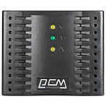 Фото Стабилизатор PowerCom TCA-3000 black, 1500W, 3-х ступенчатый, +/-30V при >7% отклонении от 220V #2