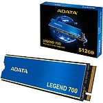 SSD жесткий диск A-Data Legend 700 512GB M.2 2280 NVMe PCIe3.0x4 (ALEG-700-500GCS) 2000/1600 MB/s - фото