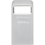 Флешка Kingston DataTraveler Micro DTMC3 G2, Metal, USB 3.2 128GB - фото