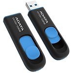 Фото USB Flash  128GB A-DATA UV128 Black-Blue USB3.1 (AUV128-128G-RBE) #1