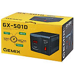 Фото Стабилизатор Gemix GX-501D, 350Вт, один вольтметр, евророзетка #1