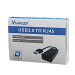 Фото Адаптер Viewcon VE874 USB3 Type-A папа -> LAN RJ-45 мама, 10/100/1000Mb/s #1