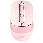 Мышь компьютерная A4 FB10C Pink - Fstyler, беспроводная, Wireless + Bluetooth, до 3-х устройств - фото