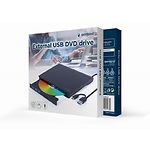 Фото External DVD±RW Drive Gembird DVD-USB-03 USB 3.0 (+ Type-C), Slim #1