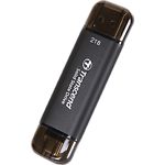Фото SSD Transcend 1TB ESD310C External USB 3.2 Gen2 Type-C/Type-A (TS1TESD310C) Black #3
