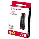 Фото SSD Transcend 1TB ESD310C External USB 3.2 Gen2 Type-C/Type-A (TS1TESD310C) Black #1