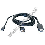 Фото Кабель SVEN HDMI M -- micro-USB (BM 5pin) -- USB2.0 AM  MHL 1.8m  (art00563)