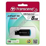 Фото USB Flash - 8GB (TRANSCEND JetFlash TS8GJF360  |  Read 14 MByte/s, Write 8 MByte/s)