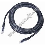 Фото Кабель patch cord  5м UTP Black Cablexpert PP12-5M/BK