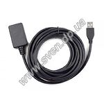 Фото Кабель Gembird Cablexpert UAE016-Black USB2.0, 4,8м Активный удлинитель для увеличения длины USB