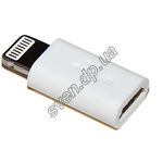 Фото Переходник Continent ADP-1001WT  micro USB 2.0 - Apple Lighting