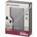 Фото внешний HDD TRANSCEND 500GB ext. USB 3.0 2,5" (TS500GSJ25A3K)