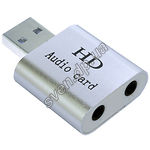 Звуковая карта Dynamode USB-SOUND7-ALU Silver USB 8 (7.1) каналов - фото