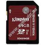 Фото SD XC 64 GB Kingston Class 10 UHS-I U3 (SDA3/64GB)