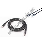 Фото Кабель patch cord  3м UTP Black Cablexpert PP12-3M/BK