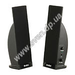 Фото Акустическая система SVEN 230 black, питание от розетки 220v  2*2W speaker, 2mini-jack 3,5