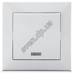 Фото Выключатель SVEN SE-60011L white (4895134780821) одинарный скрытого типа с индикатором/10 шт уп