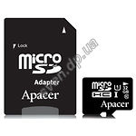 Фото microSD HC 32Gb Apacer UHS-I Class10 (AP32GMCSH10U1-R) с переходником SD