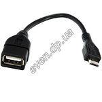 Фото USB 2.0 кабель AF/micro-USB OTG 0.1м Noname