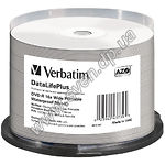 Фото DVD-R Verbatim 4,7Gb 16x Bulk 50 pcs Waterproof Glossy Printable цена за шт. (43734)