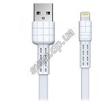 Изображение Кабель REMAX RC-116i Armor USB-Lightning 1м White 2.4A Фото Кабель REMAX RC-116i Armor USB-Lightning 1м White 2.4A
