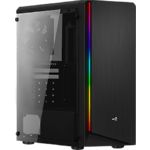 Изображение Корпус AEROCOOL RIFT BG Tempered Glass (Black) без БП Фото Корпус AEROCOOL RIFT BG Tempered Glass (Black) без БП