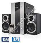Изображение Акустическая система SVEN MS-1090 black, 2.1 18W Woofer + 2*11W speaker, SD, USB, ДУ Фото Акустическая система SVEN MS-1090 black, 2.1 18W Woofer + 2*11W speaker, SD, USB, ДУ